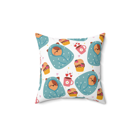 Cozy Otter-Themed Square Pillow – Perfect for Home Décor & Gifts