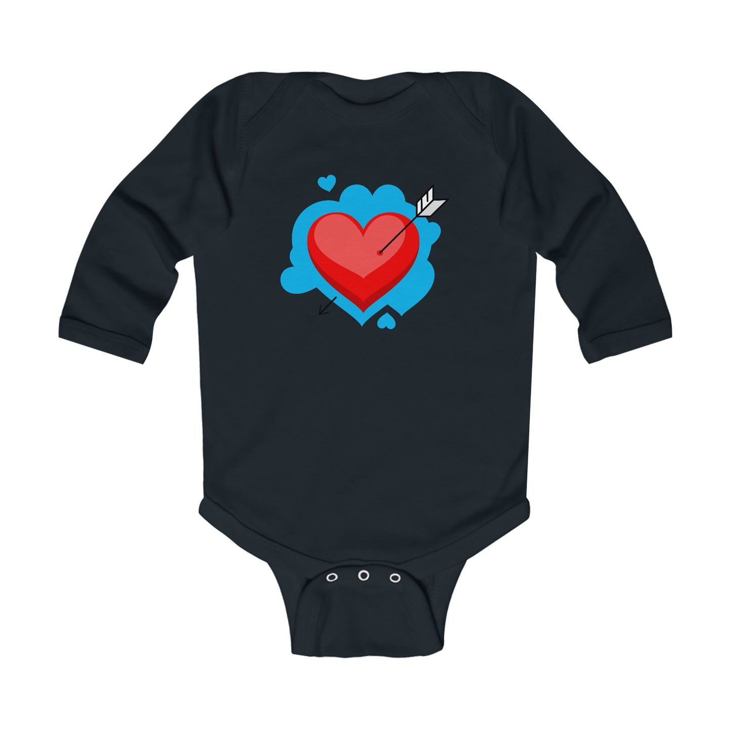 Cute Love Arrow Infant Long Sleeve Bodysuit - Perfect Baby Shower Gift