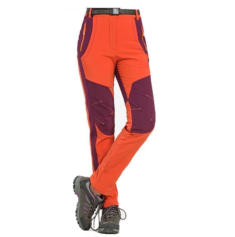 women hiking pants orange color, Shopit UAE, The Luxe Trail collection