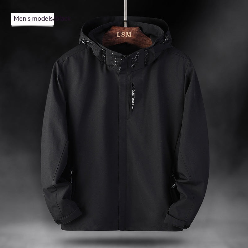 Black Mens Hiking jacket, Shopit UAE The Luxe Trail Collection
