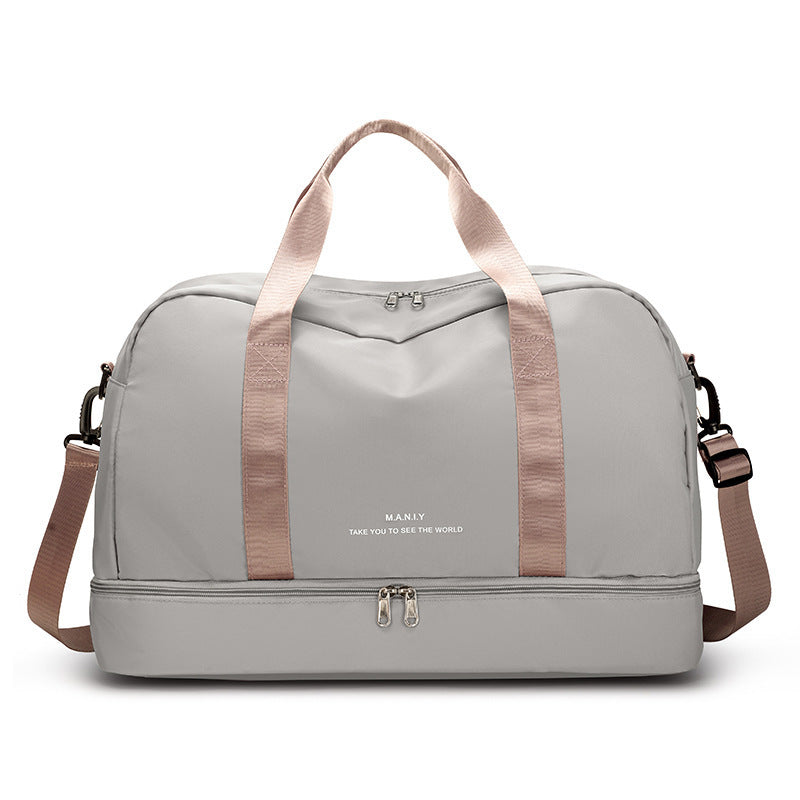 Beige women training bag, Shopit UAE, The Motion Edition collection